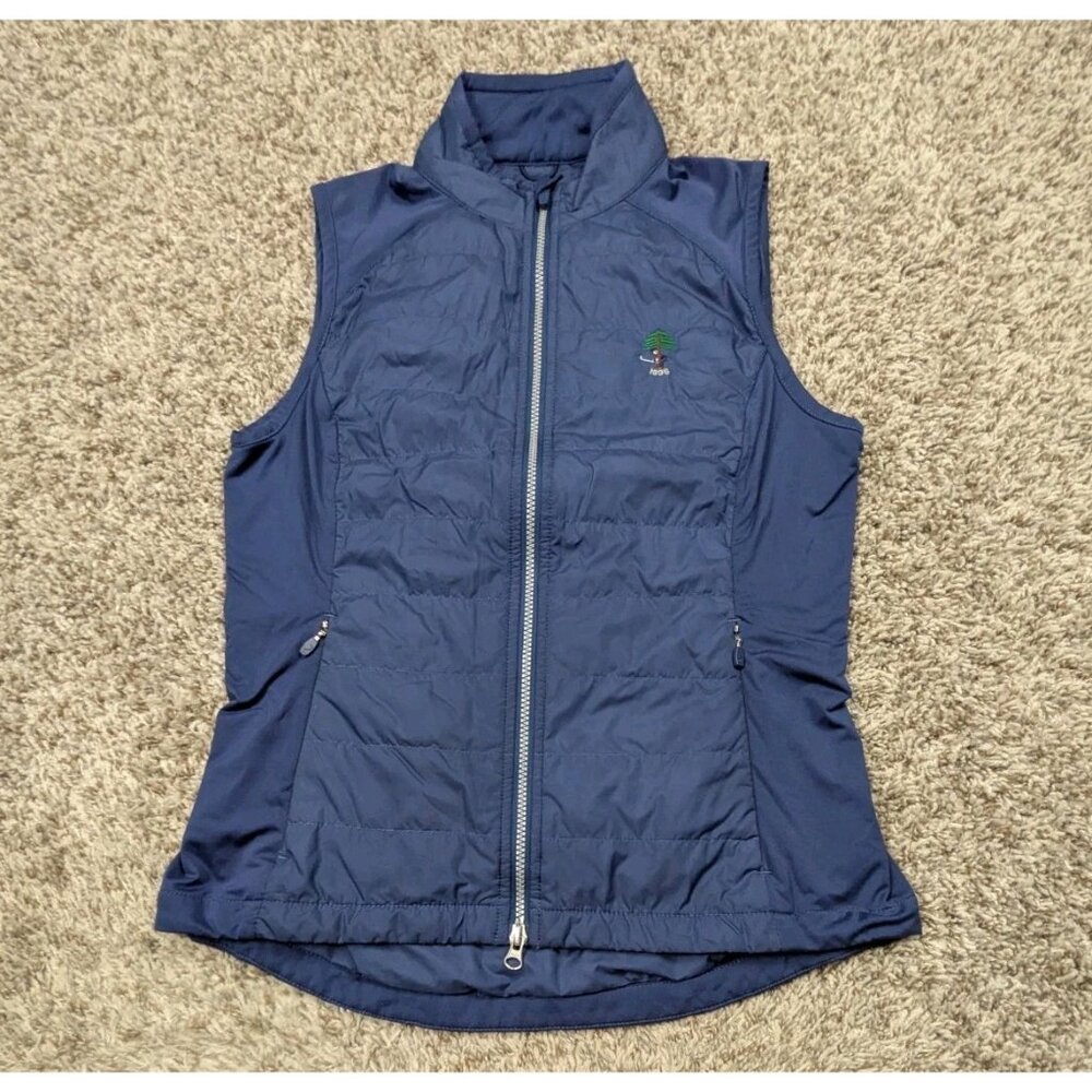 Zero Restriction Vest Womens Medium Blue Full Zip Golf Primaloft Performance